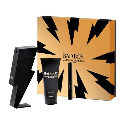 Gift Set Carolina Herrera Bad Boy Le Parfum 3pcs ( EDP 100ml & EDP 10ml & Shower gel 100ml ) (Eau de Parfum/100ml & Eau de Parfum 10ml & Shower Gel 100ml)