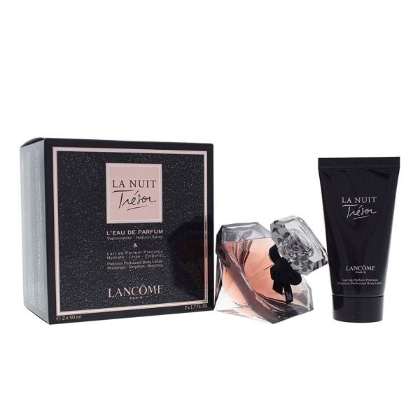 Gift set Lancome La Nuit Tresor  L'Eau De Parfum 2pcs EDP 50ml + BL 50ml (Eau de Parfum/50ml & Kem Dưỡng Thể 50ml)