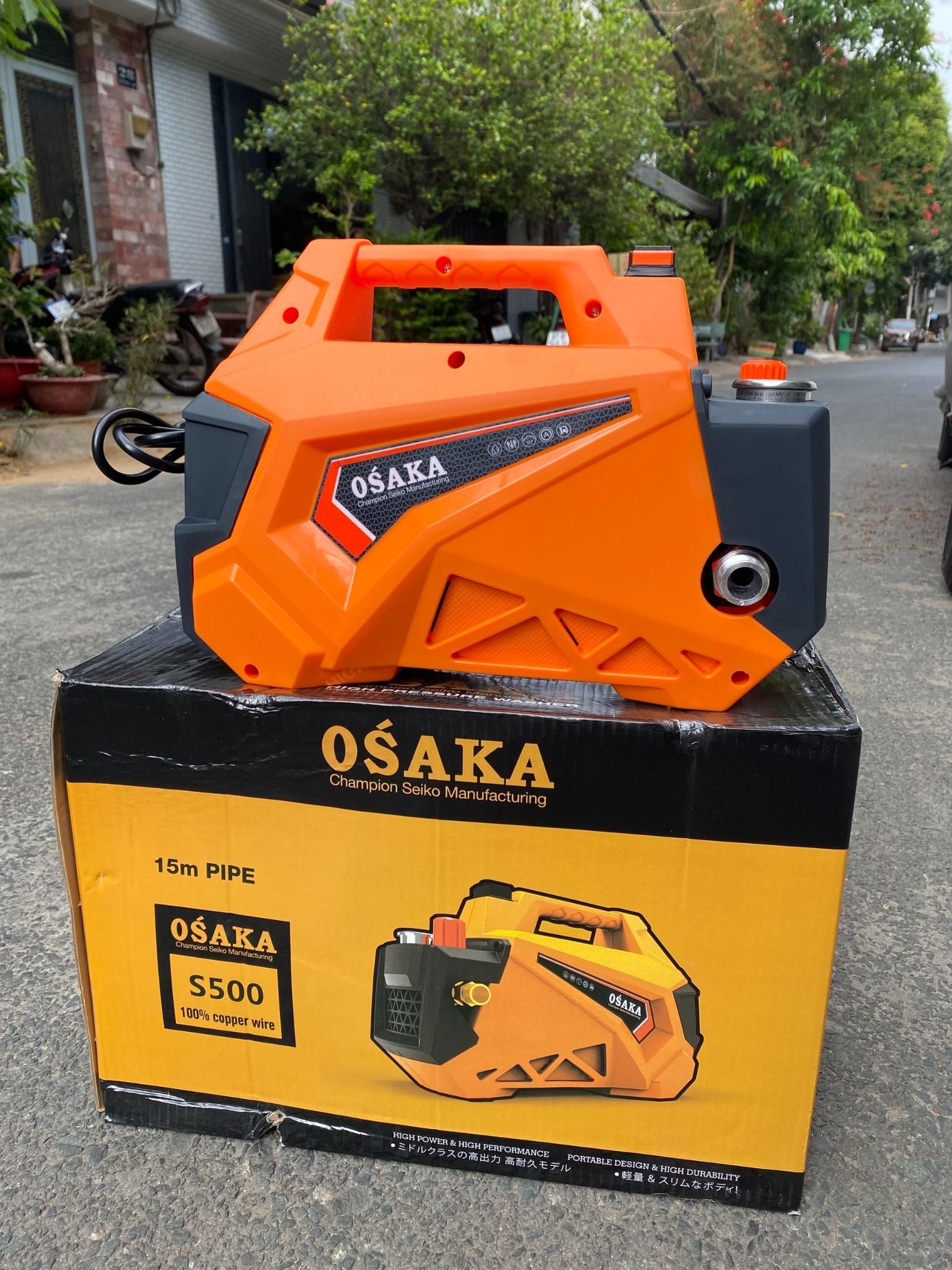  Máy rửa xe Osaka S500 (3000W) - Có Chỉnh Áp 