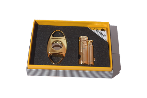 SET CIGAR CUTTER và BẬT LỬA COHIBA T14