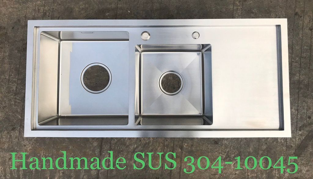 Chậu Rửa Bát Bậc Thang Có Bàn 100x45x24