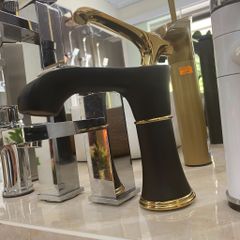 Vòi Lavabo Đen Vàng V-3002