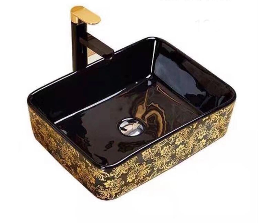 Chậu Rửa Mặt Đen Hàn Quốc 8146