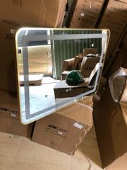 Gương Led Khung Thép Vàng 60x80 KB933