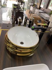 Chậu Rửa Mặt Vàng 8536 LUX