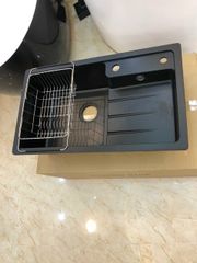 Chậu Rửa Bát Đá 1 Hố Có Bàn 76x45