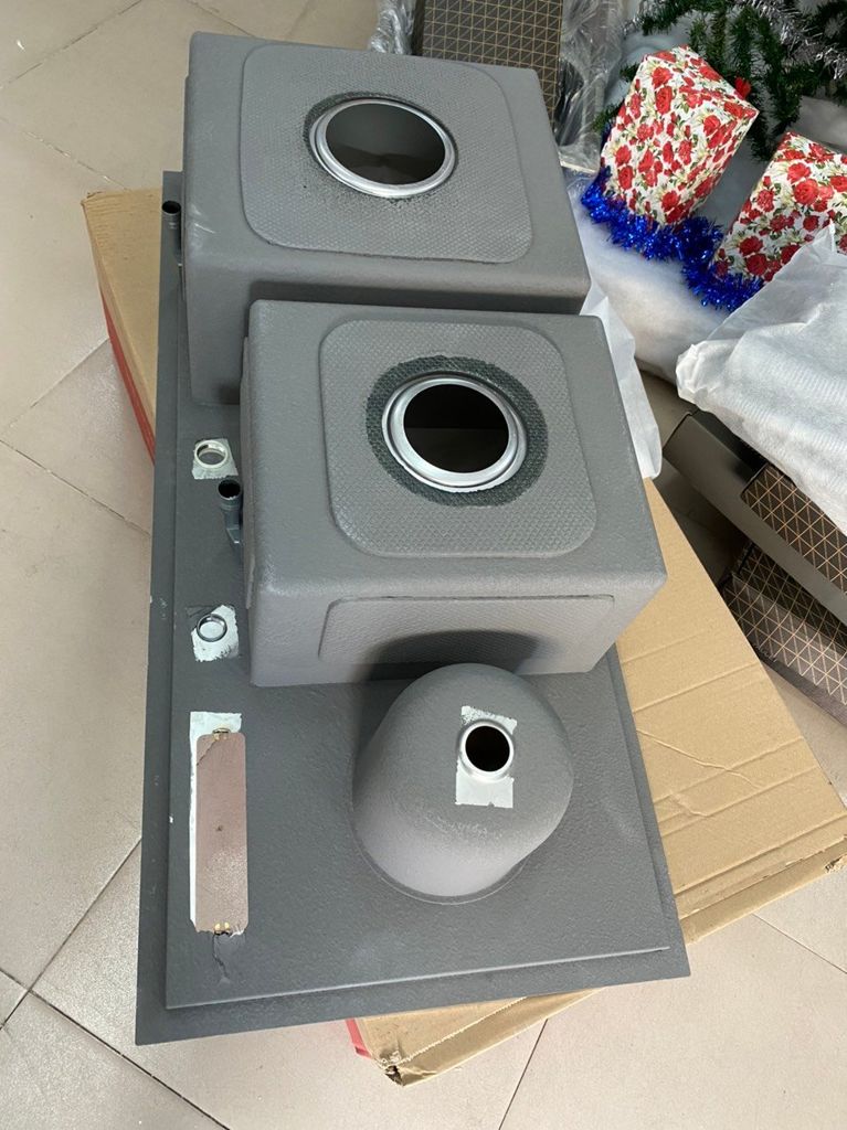 Chậu Rửa Bát Bậc Thang Có hố Rác+Dao+Thớt 100x48