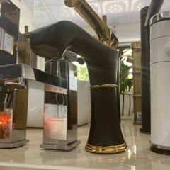 Vòi Lavabo Đen Vàng V-3002