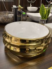 Chậu Rửa Mặt Vàng 8536 LUX