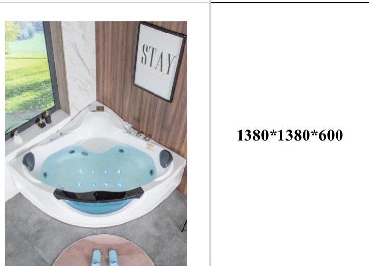 Bồn Tắm Góc Sục Thủy Lực Kép 3002