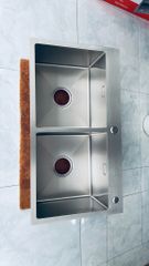 Chậu rửa bát nano bạc kt 82x45cm