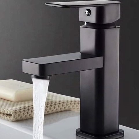 Vòi rửa mặt Inox 304 Nano đen 5005