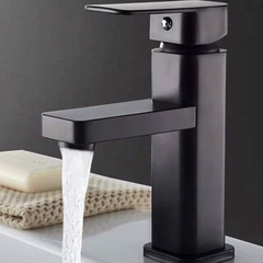 Vòi rửa mặt Inox 304 Nano đen 5005