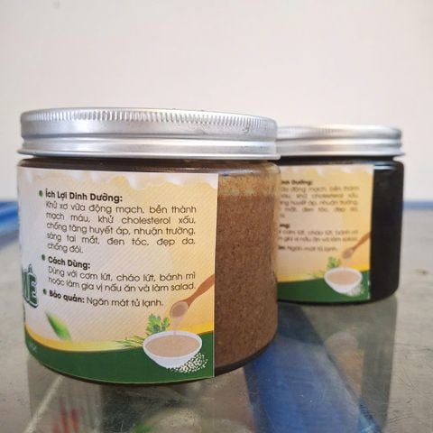 Combo 2 hũ bơ mè nguyên chất vàng và đen 600gr