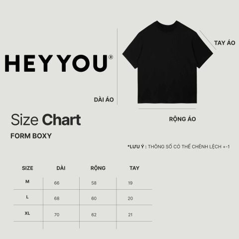  COTTON KHÔ - ÁO THUN HEYYOU 