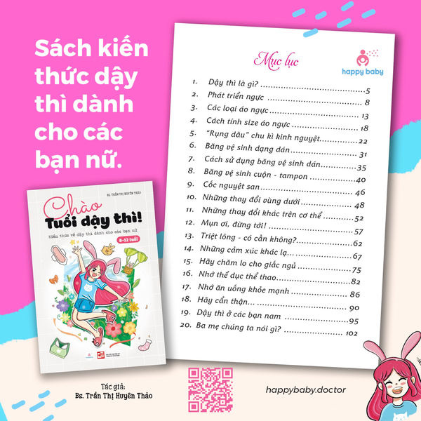  Chào tuổi dậy thì! Kiến thức dậy thì dành cho các bạn nữ 