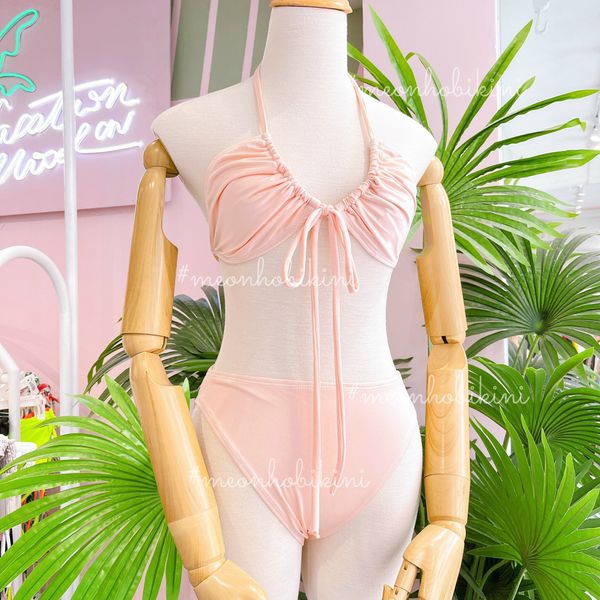  6BN02-Set bikini + đầm rút 