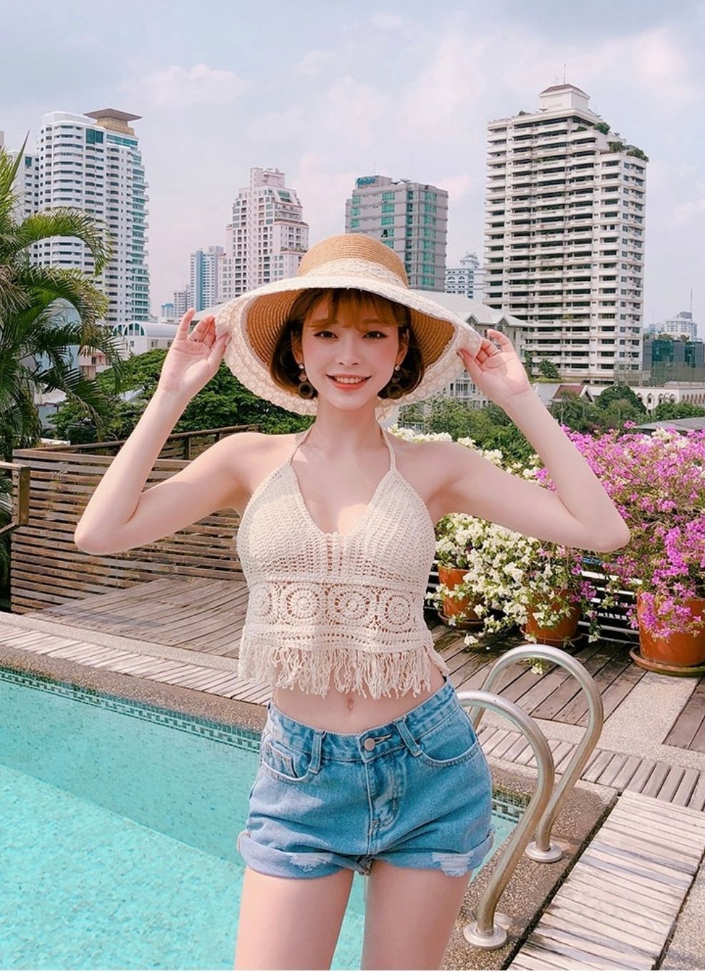  CrochetHH3- Áo yếm len đan HH3 