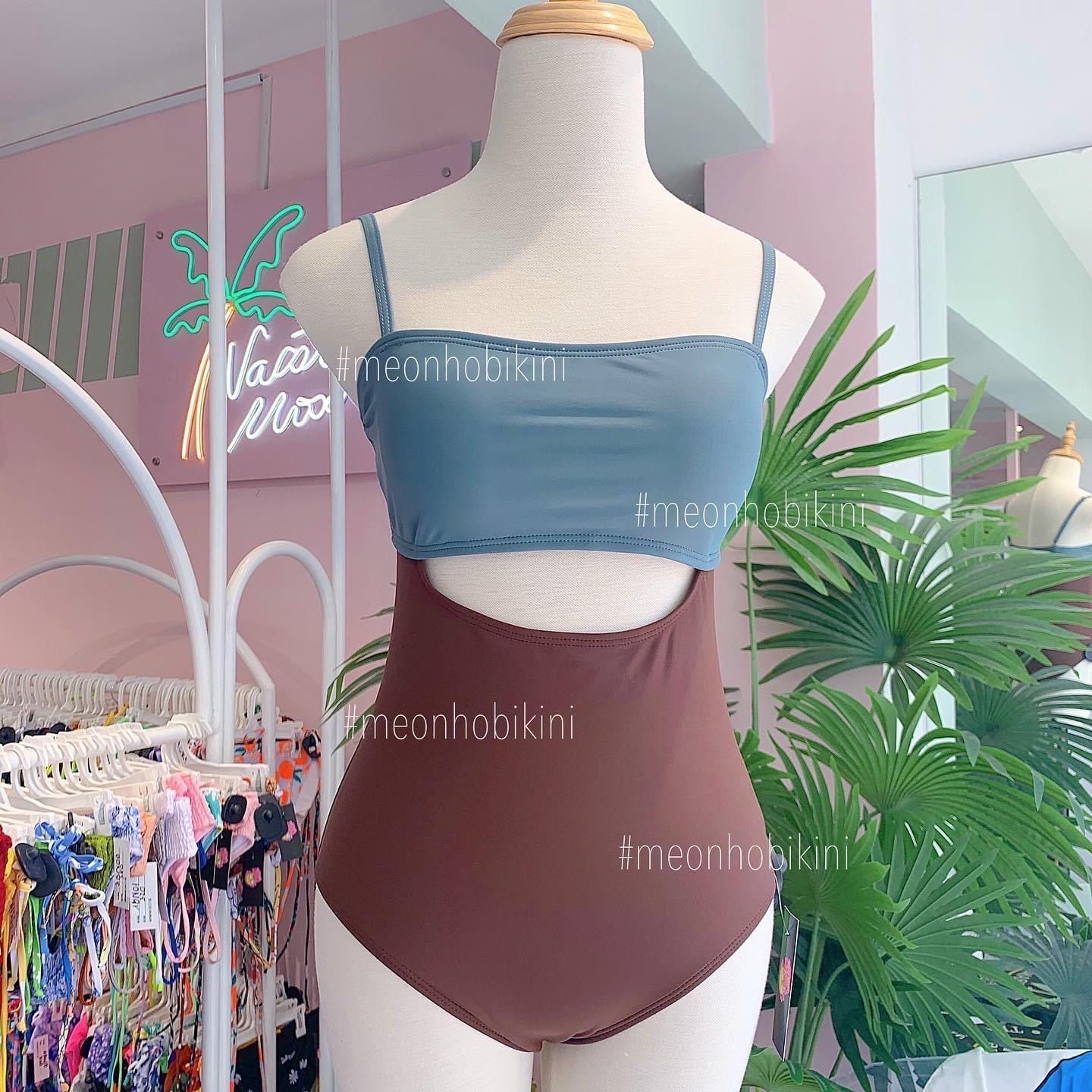  4BN78-Đồ bơi một mảnh kèm áo croptop 