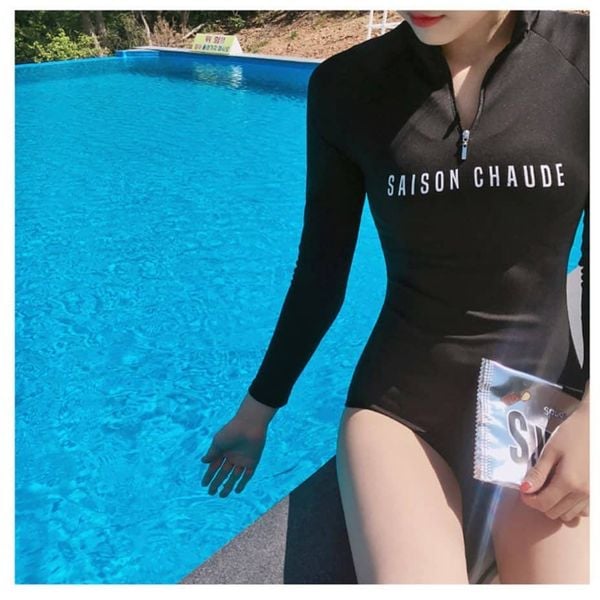  3BN175 - Đồ bơi một mảnh tay dài SAISON 