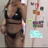  AkMermaid - đầm lưới mặc ngoài bikini 