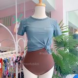  4BN78-Đồ bơi một mảnh kèm áo croptop 