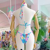  2BN59- bikini lọt khe màu hoạ tiết 