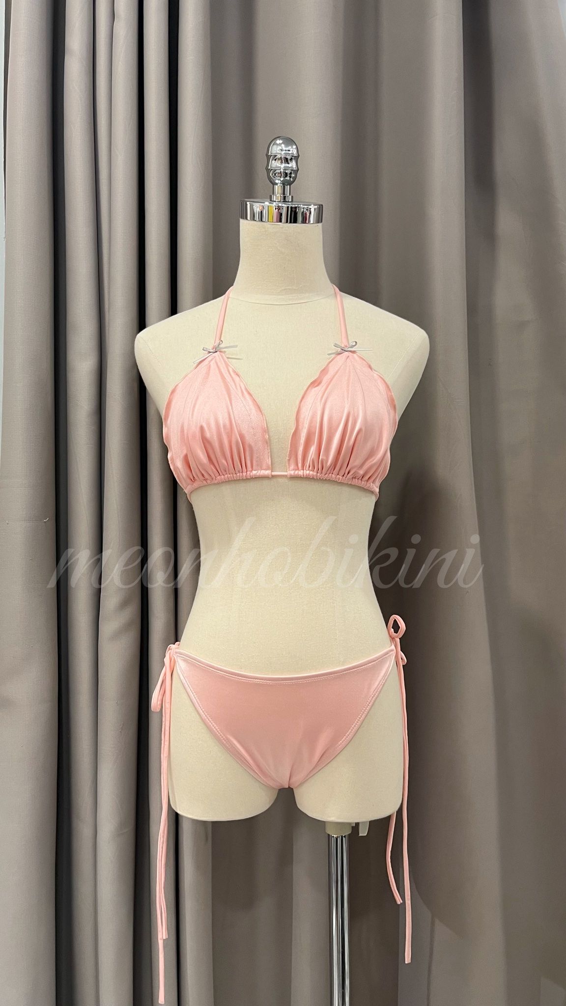  6BN28-Set 3 món bikini + váy tầng 