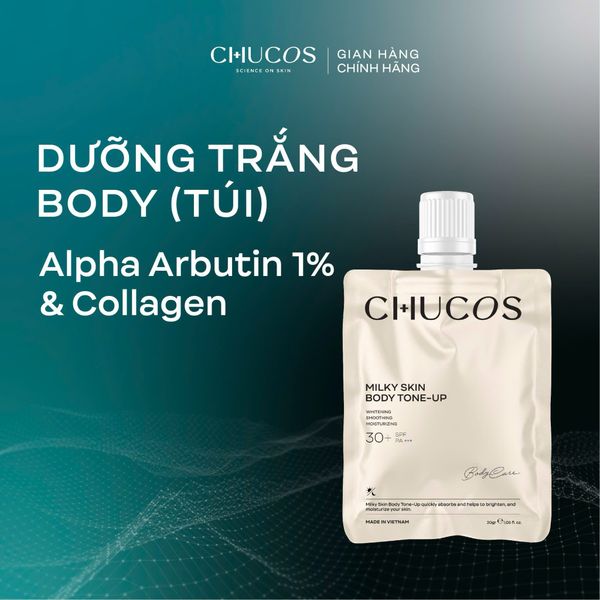  Kem Dưỡng Trắng Dạng Túi Body Chucos Milky Skin Body Tone-Up Mini 30gr 