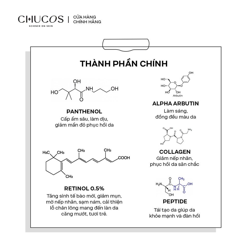  Tinh Chất Chống Lão Hoá Retinol Complex Serum 0.5% 15ml 