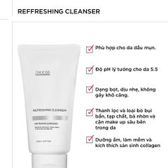 Sữa Rửa Mặt Sạch Nhẹ Dịu, Bổ Sung Độ Ẩm Cho Da Khô, Nhạy Cảm Chucos Refreshing Cleanser 150ml