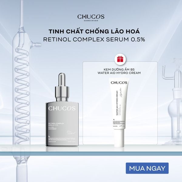  [Combo quà tặng] Tinh chất chống lão hóa Retinol Complex Serum 0.5% 30ml và Kem Dưỡng Water Aid 