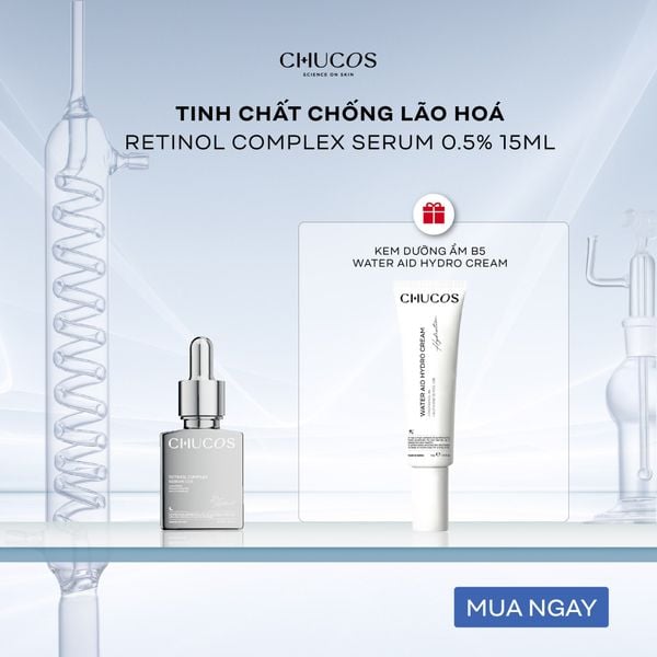  [Combo quà tặng] Tinh chất chống lão hóa Retinol Complex Serum 0.5% 15ml và Gel cấp ẩm 