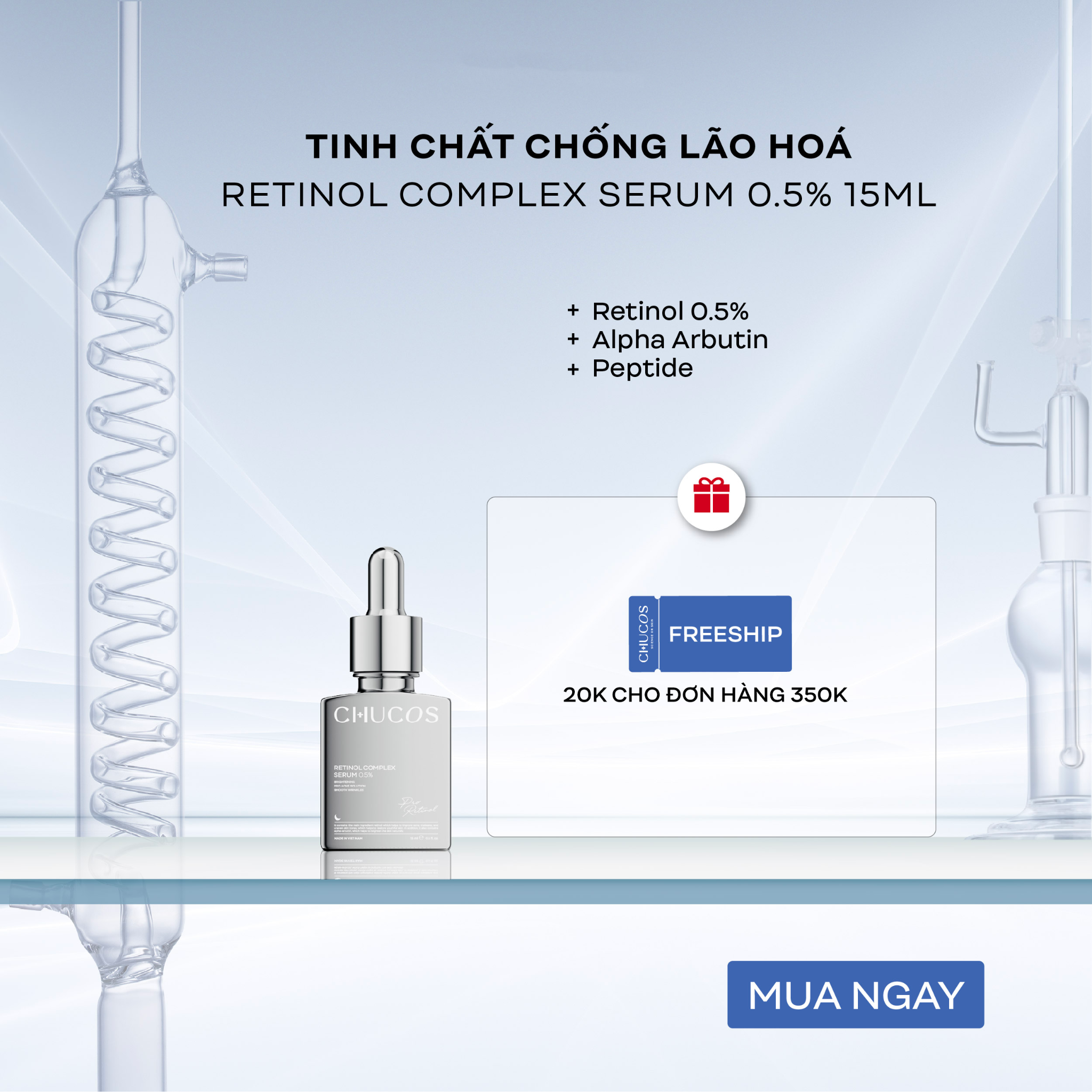  Tinh Chất Chống Lão Hoá Retinol Complex Serum 0.5% 15ml 