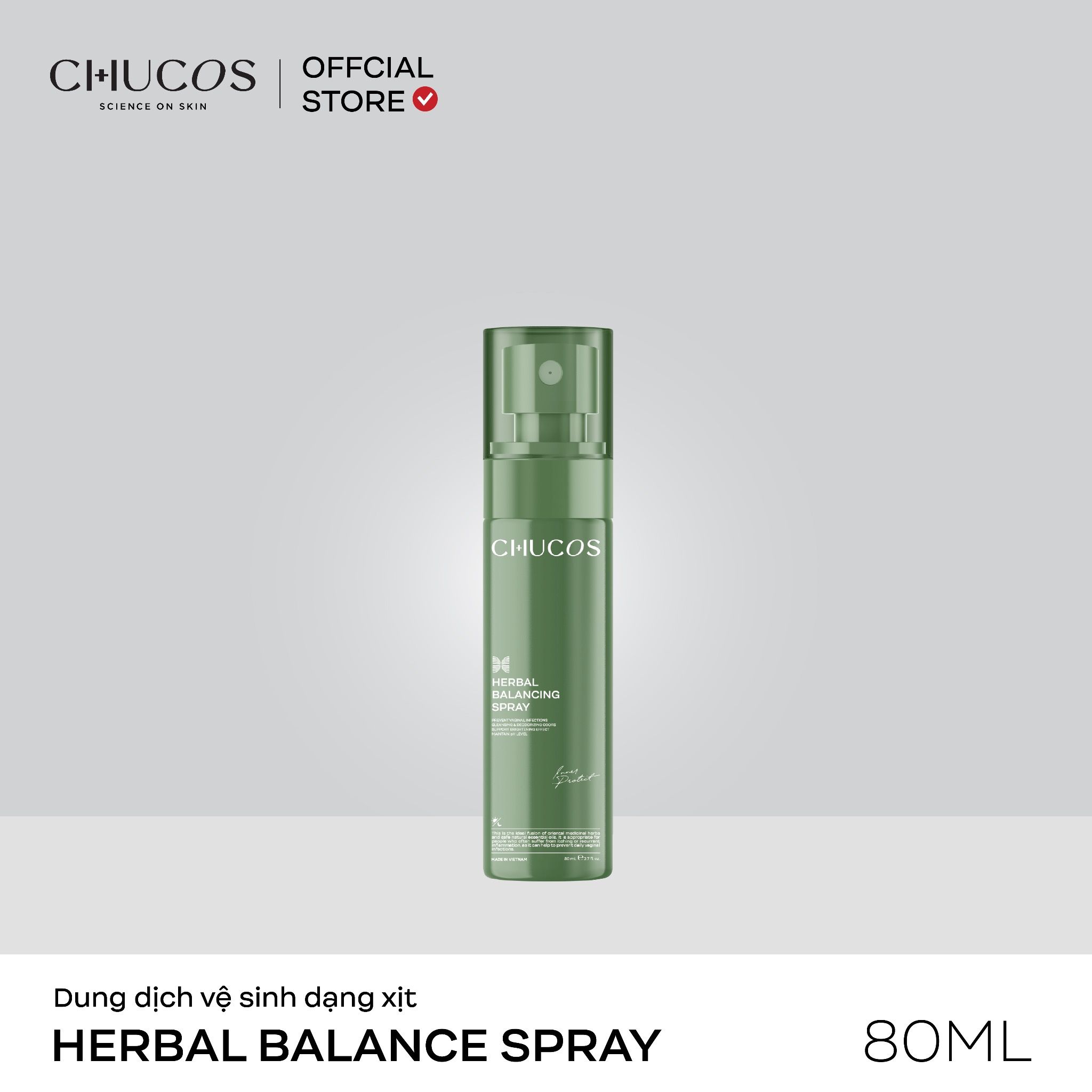  Xịt Phụ Khoa Thảo Dược Đông Y & Tinh Dầu Herbal Balancing Spray, Làm Sạch, Hỗ Trợ Giảm Viêm, Nấm Ngứa 