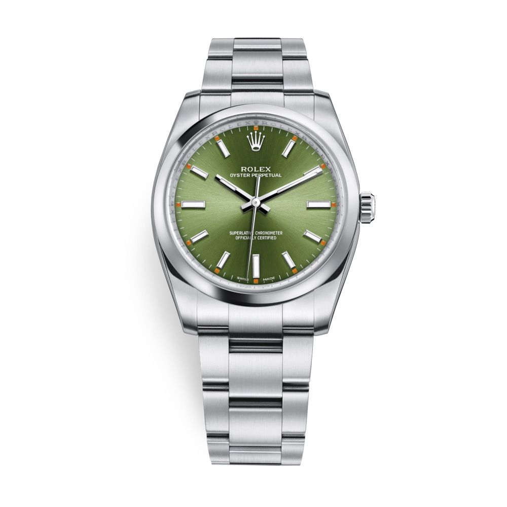 rolex oyster perpetual olive green