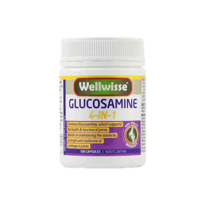 Viên Uống Hỗ Trợ Xương Wellwisse Glucosamine 4 In 1 (100 Viên)