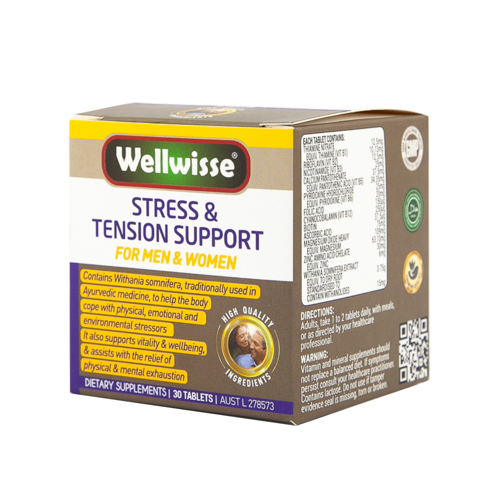 Viên Uống Giảm Căng Thẳng Và Mệt Mỏi Wellwisse Stress & Tension Support (30 viên)