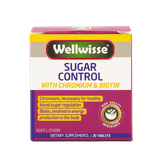 Viên Uống Cân Bằng Đường Huyết Wellwisse Sugar Control (30 Viên)