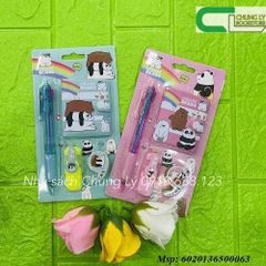 Bộ dụng cụ bút sổ gôm E006