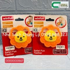 0164 Đồ chơi trẻ em cầm tay hình sư tử màu cam Winfun