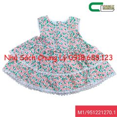 Áo 2 tầng 1 hàng nút lưng 1-8 - Hoa hồng xanh