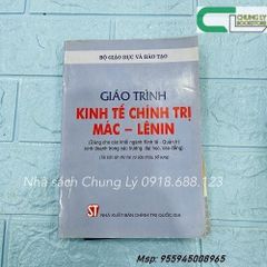 Giáo trình kinh tế chính trị Mác - Lênin