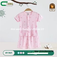 3621- Bộ QA cộc tay cài giữa Modal 6-9m