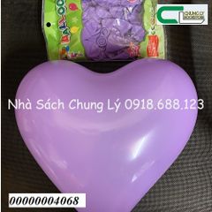 Bóng bay tím tim