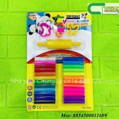 ĐẤT NẶN 24 MÀU + 3 KHUÔN + CÂY LĂN ST-300-24+3SM/R