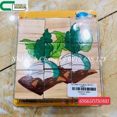 106 Ghép hình động vật 9 khối 6 mặt