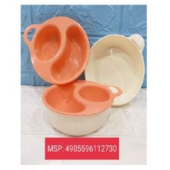 Bát ăn chia ngăn cho bé màu hồng