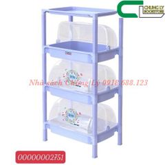 Kệ nắp lớn 3 ngăn 2017-Đỏ/Dương