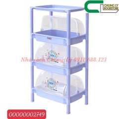 Kệ nắp nhỏ 3 ngăn 2017-Lá/Đỏ